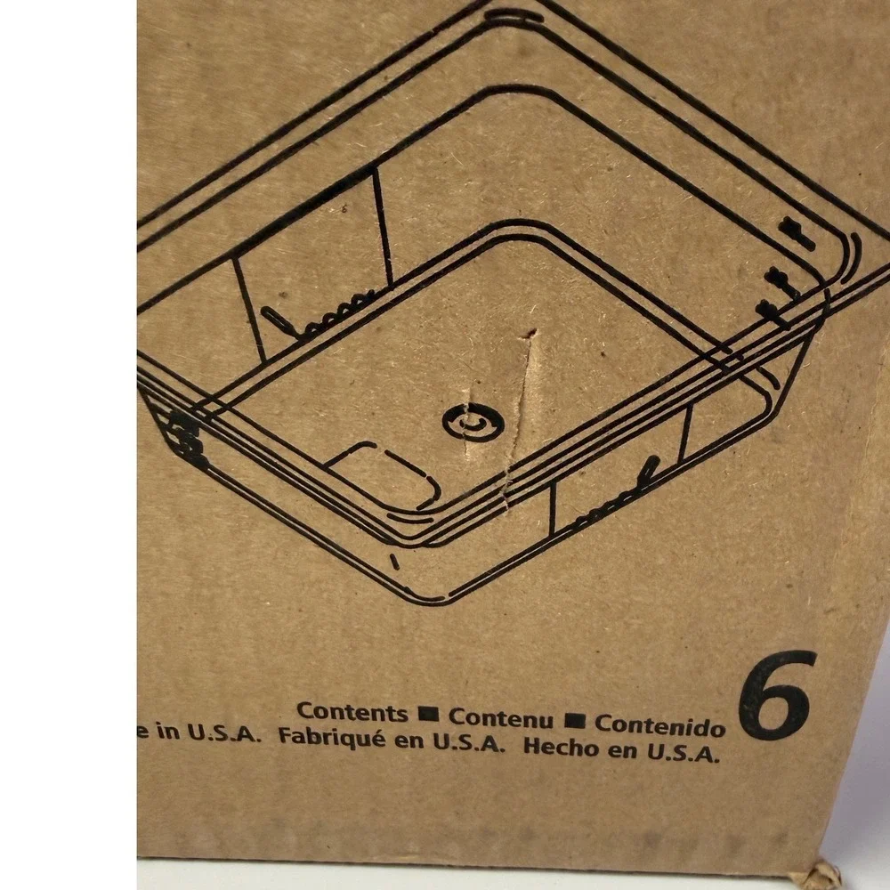 Rubbermaid Commercial‎ 1/4 Size Food Pan 4 In Deep Amber FG211P00AMBR NSF 6 Pack
